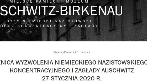 Informacja promująca konferencję przez Muzeum Auschwitz Birkenau