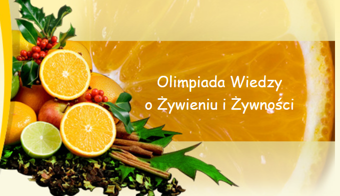 Zdjęcie, logo Olimiady Wiedzy o Żywieniu i Żywności