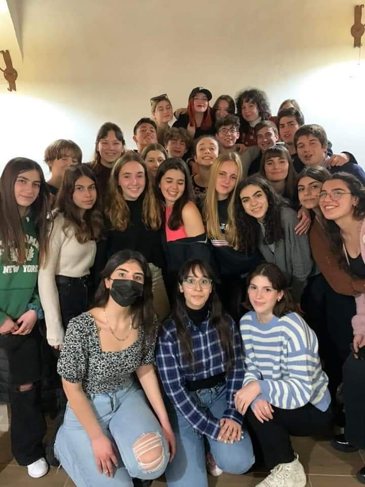 Wymiana młodzieży w Sienie. Zdjęcie grupowe Erasmus +