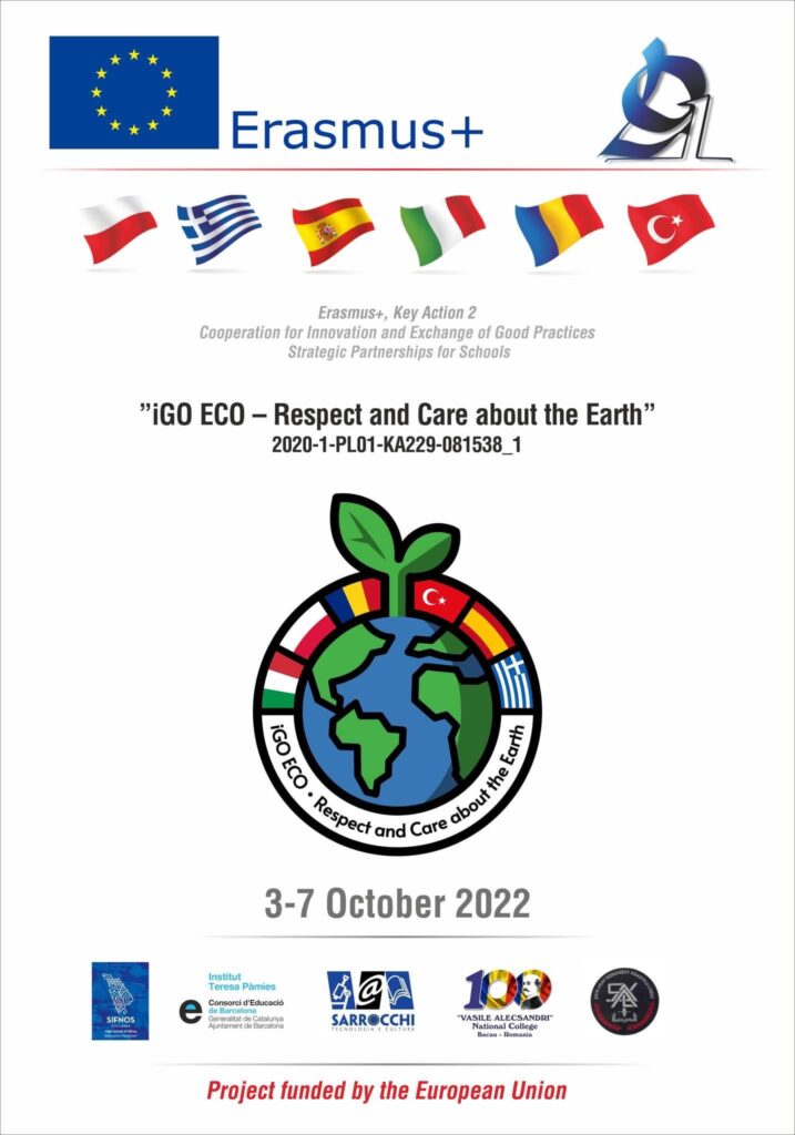 Logo projektu Erasmus+ związanego z ekologią