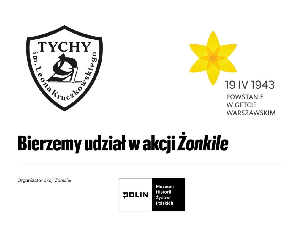 Logo projektu, bierzemy udział w akcji Żonkile organizowanego przez Muzeum Polin