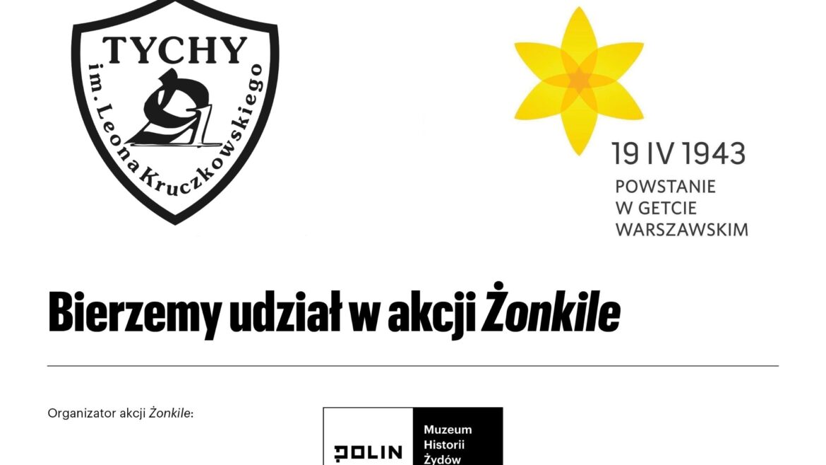 Logo projektu, bierzemy udział w akcji Żonkile organizowanego przez Muzeum Polin