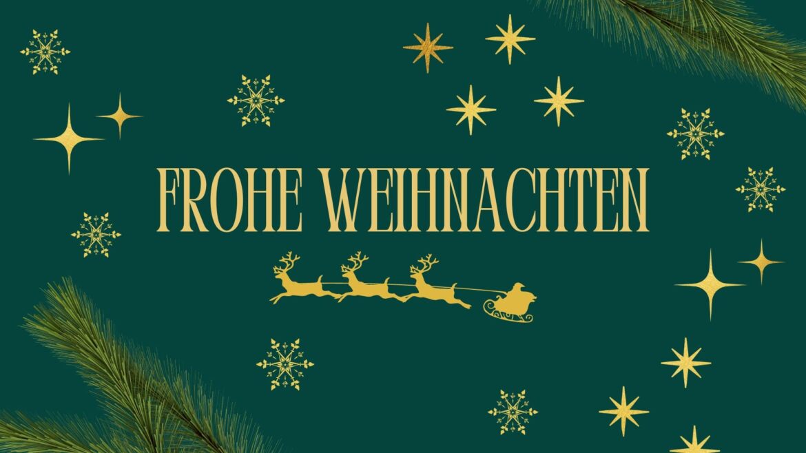 Kartka z życzeniami świątecznymi po niemiecku